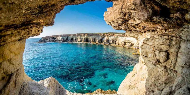 Sea Caves near Ayia Napa, Cyprus.